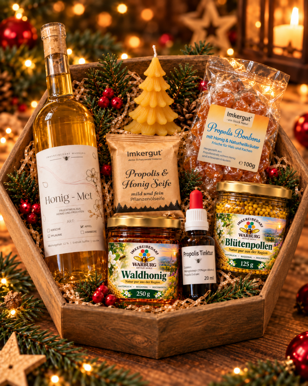 Geschenkset „Harmonischer Genuss“ – Honig & Bienenprodukte