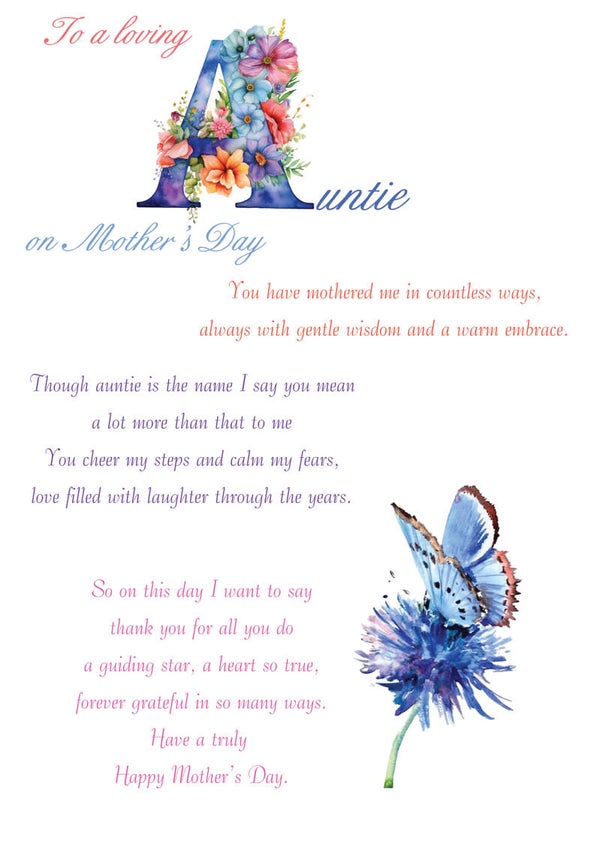 Auntie Mother's Day Card