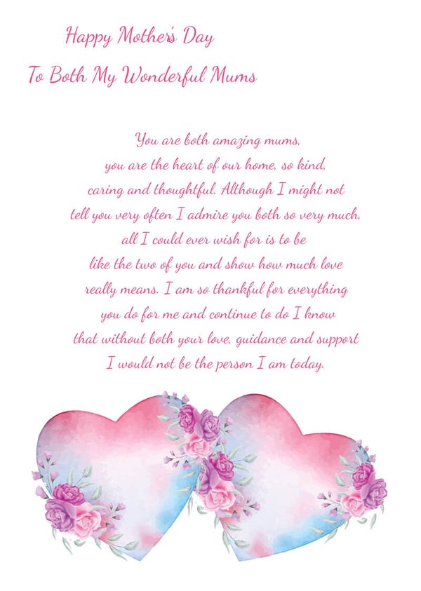 Both my Mums Mother's Day Card