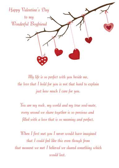 Boyfriend Valentine's Card