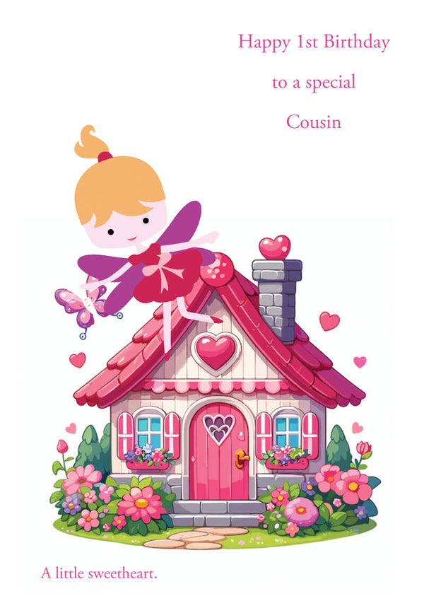Cousin 1st Birthday Card
