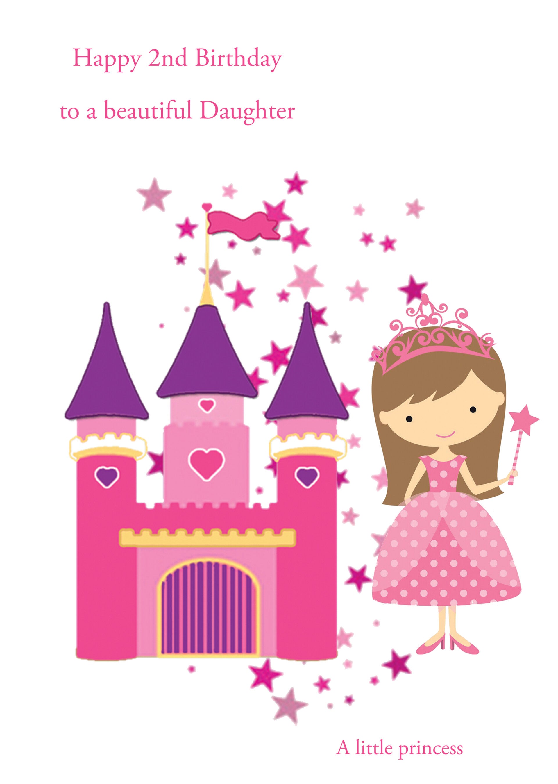 Daughter 2nd Birthday Card