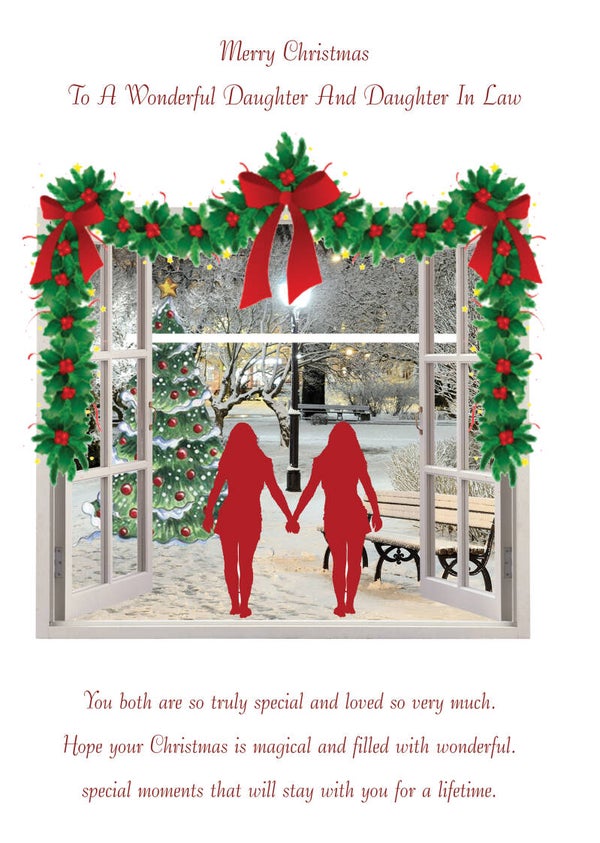 Daughter and Daughter in Law Christmas Card