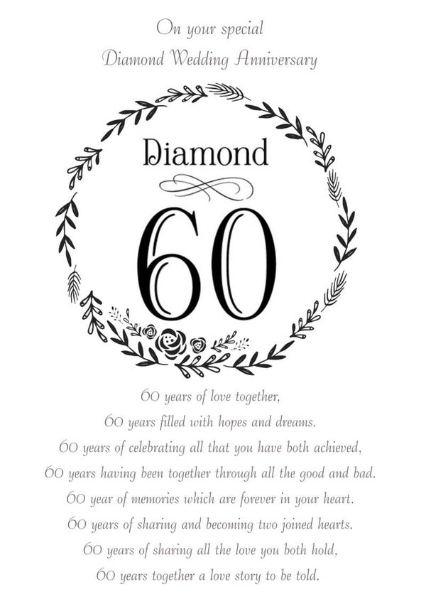 Diamond Anniversary Card