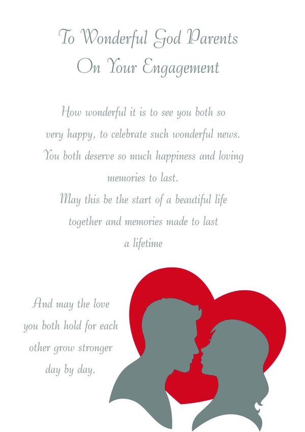 Godparents Engagement Card