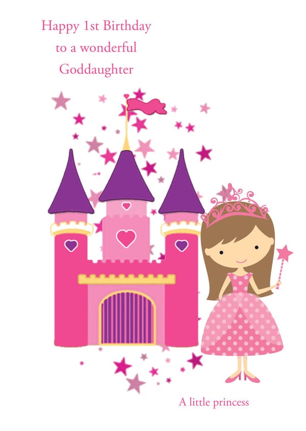 Goddaughter 1st Birthday Card