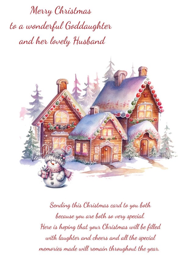 Goddaughter and Partner Christmas Card