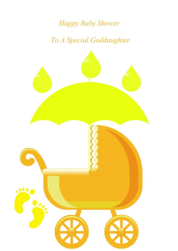 Goddaughter Baby Shower Neutral Card