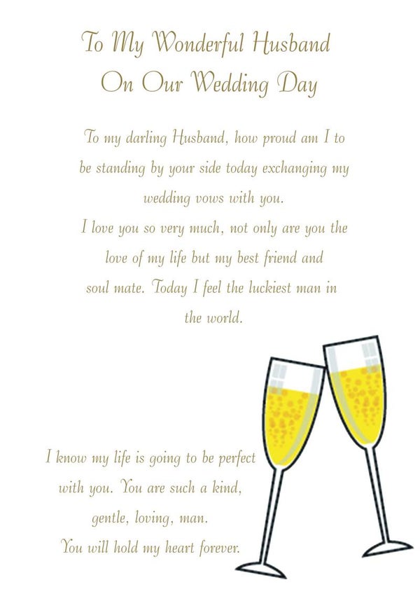 Husband and Husband Wedding Card