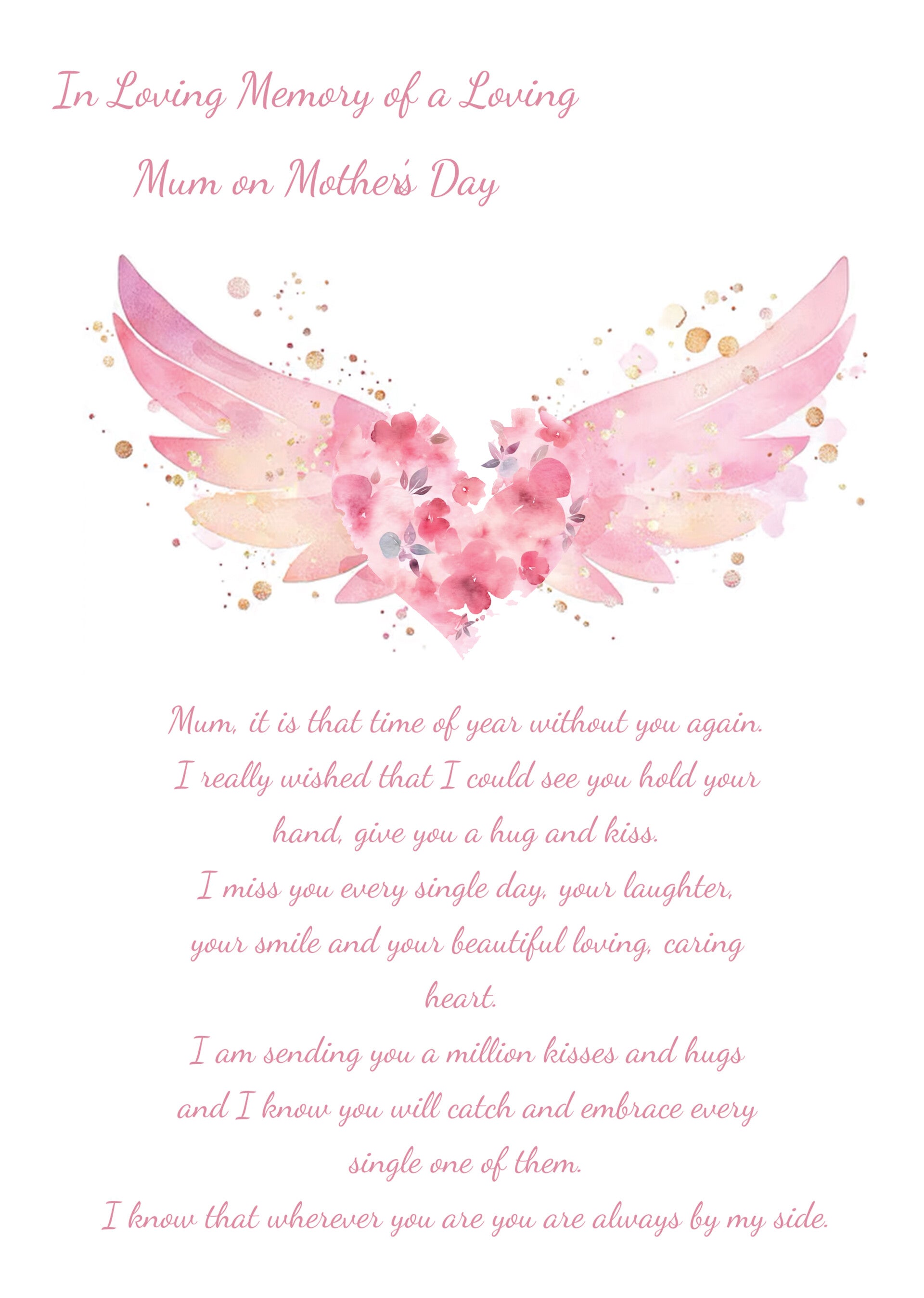 Mum in Memory Mother's Day Card