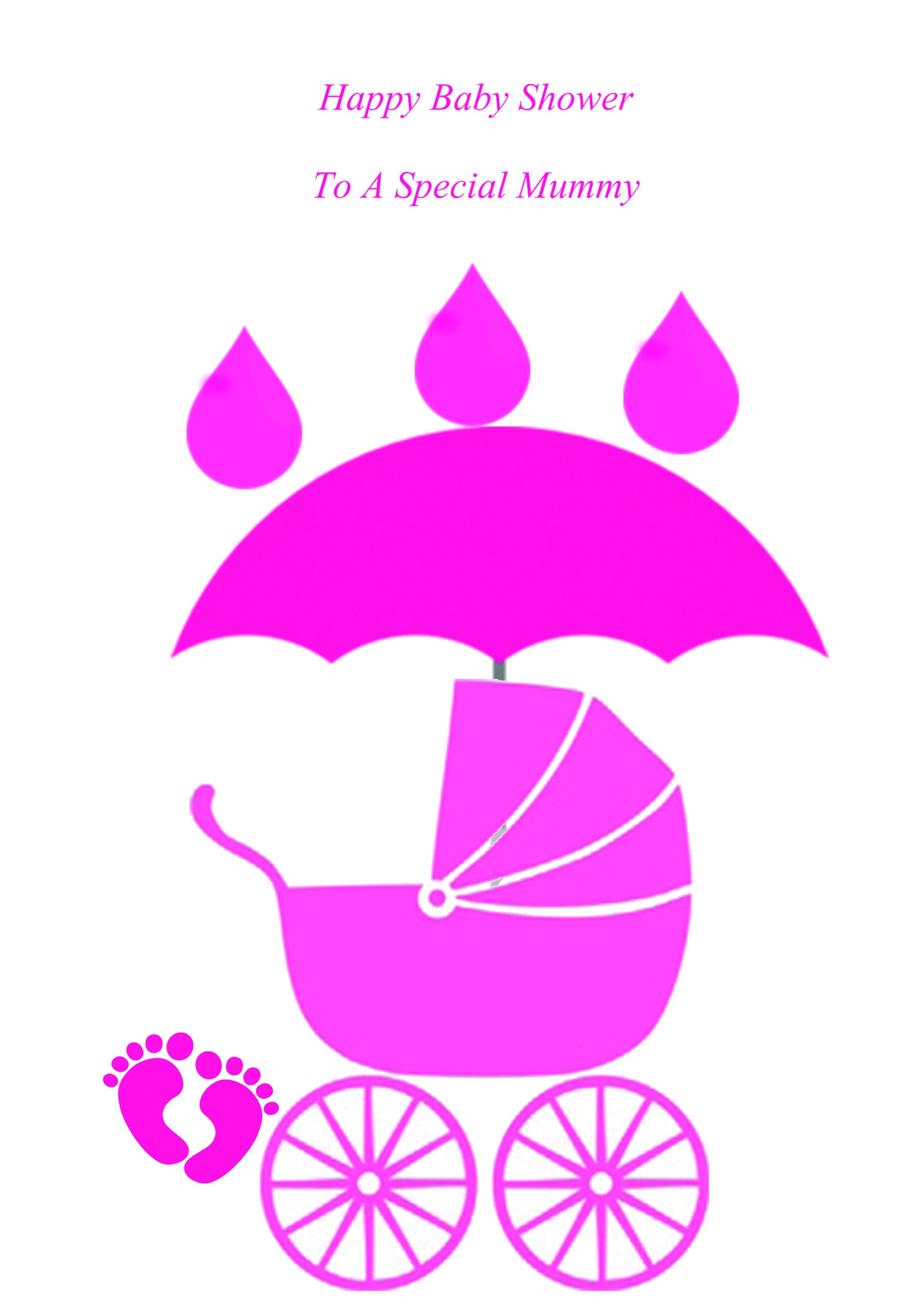 Mummy Baby Shower Girl Card