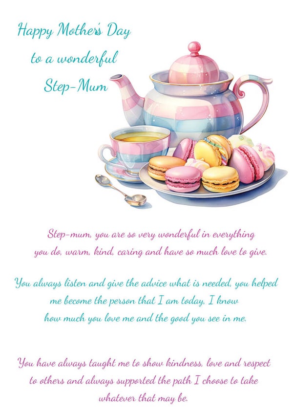 Step Mum Mother's Day Card