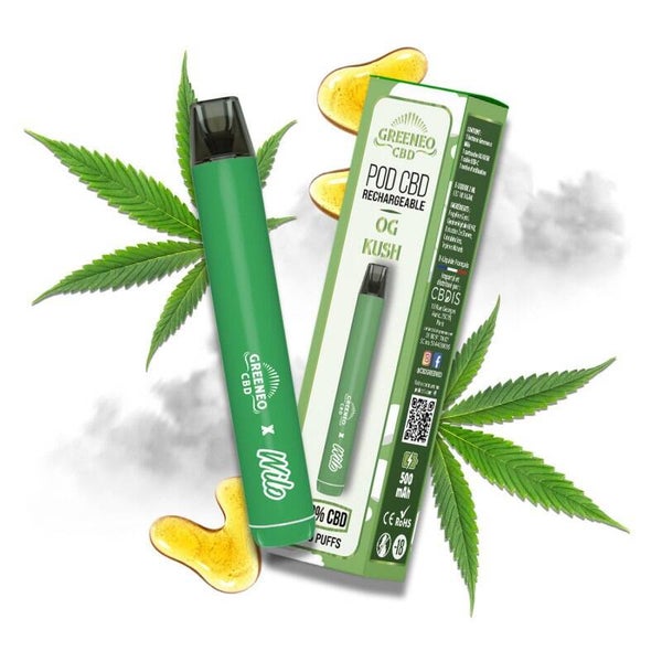 Pod Rechargeable Greeneo OG KUSH ( 10% CBD )