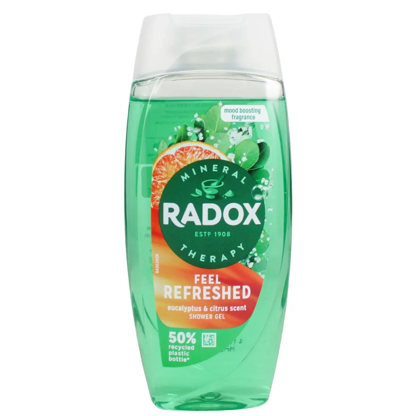 X6 Gels douche Radox 225 ml ( sensation de fraîcheur )