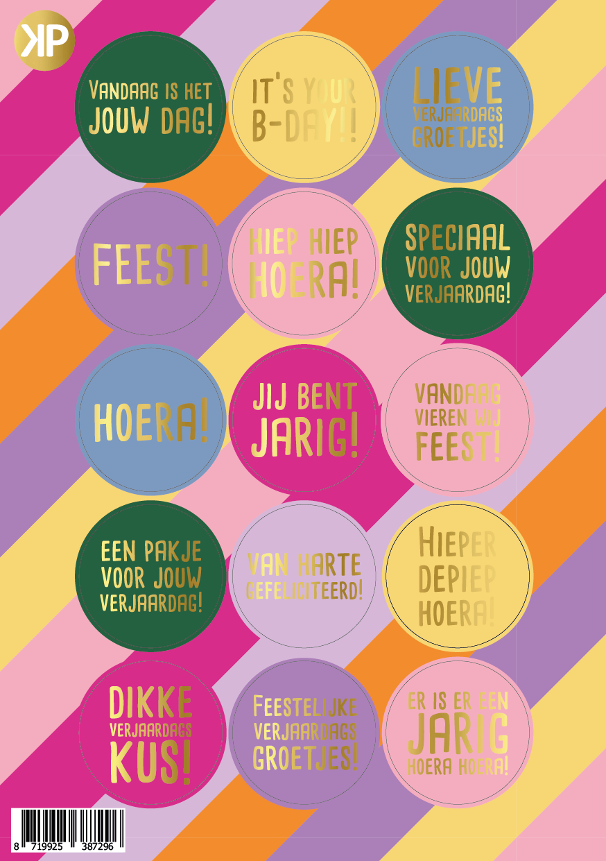 Stickervel - Funky feest