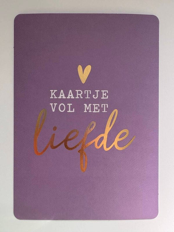 Kaartje vol met liefde