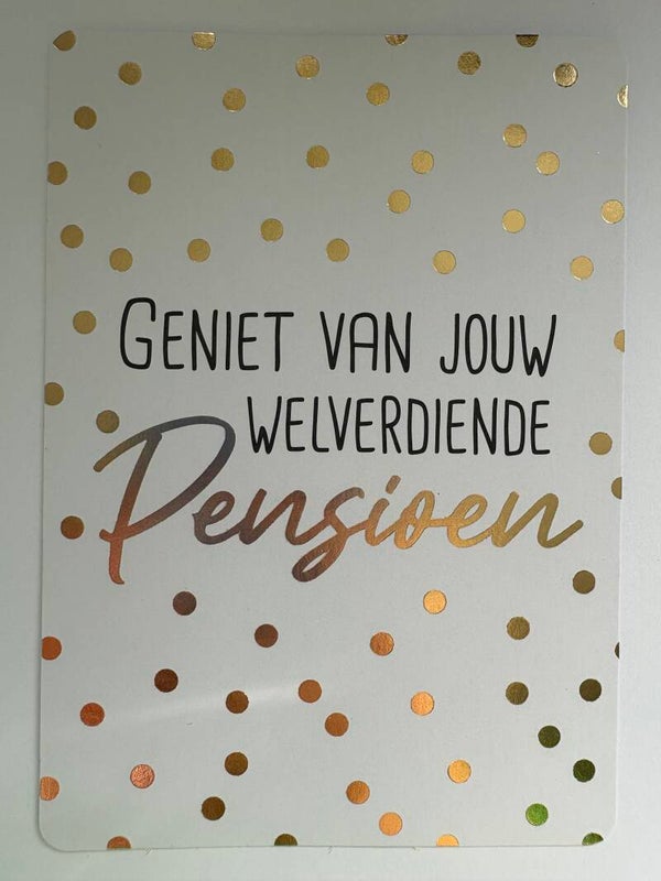 Geniet van jouw welverdiende pensioen