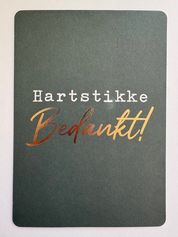 Hartstikke bedankt!