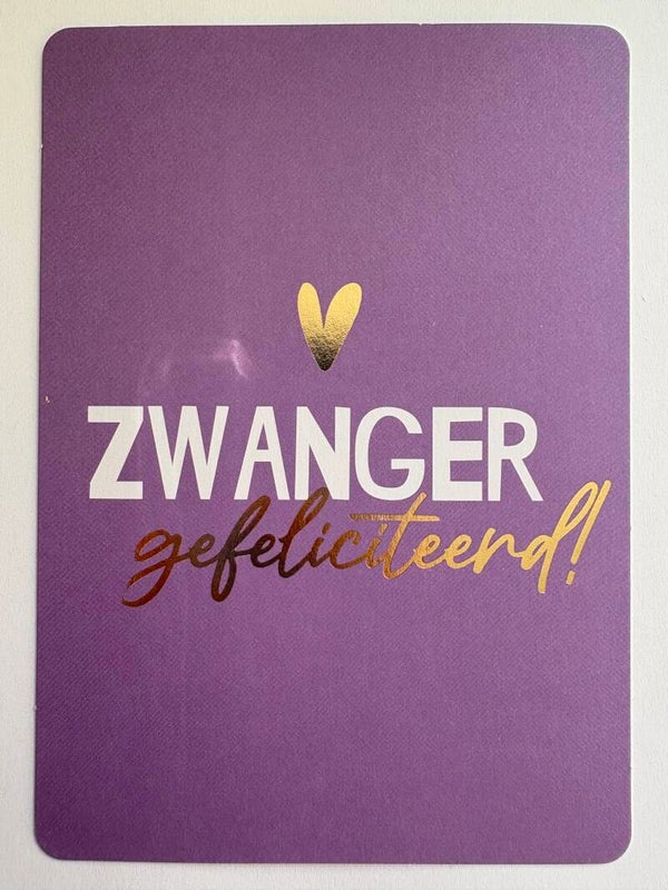 Zwanger gefeliciteerd!