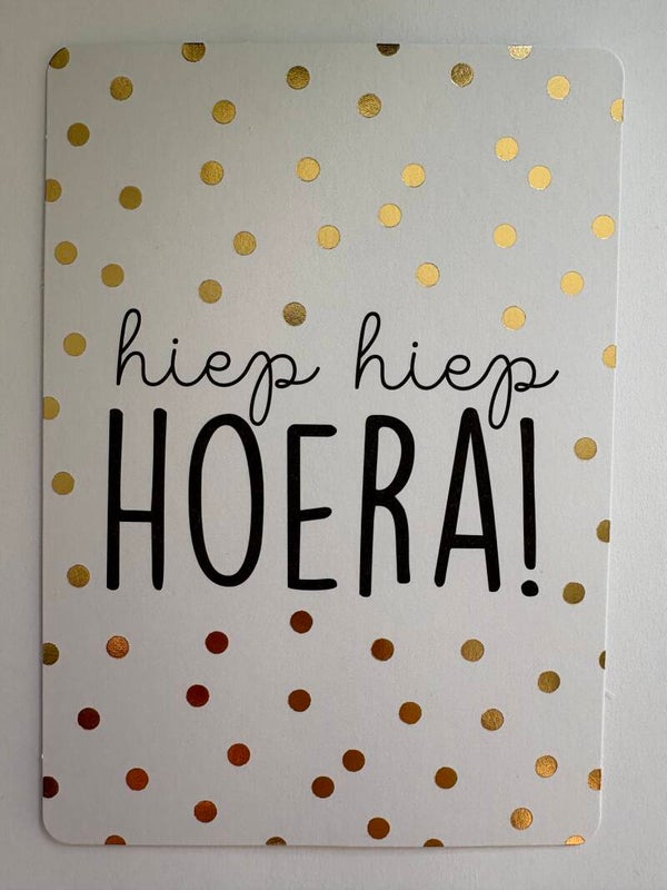 Hiep hiep hoera!