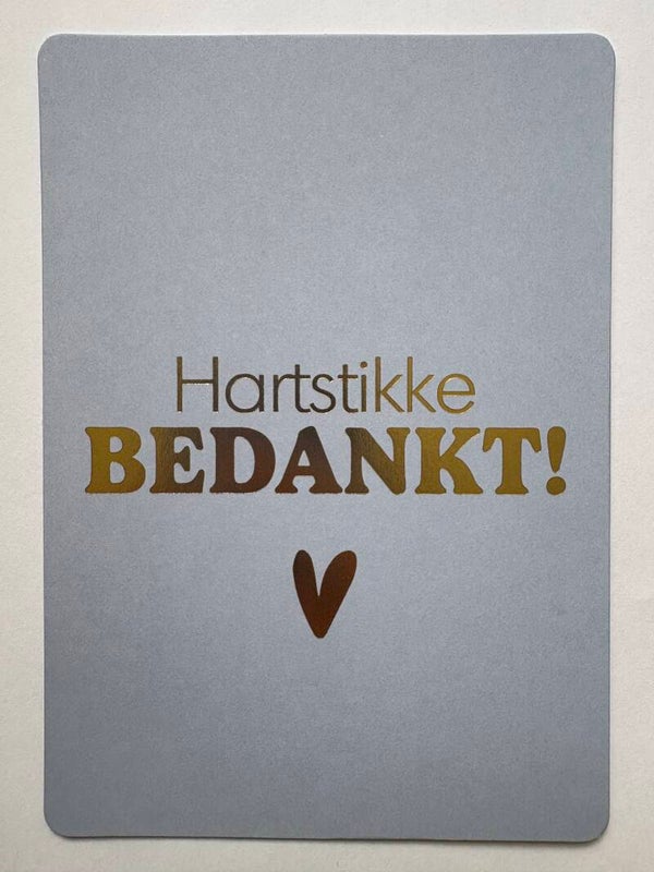 Hartstikke bedankt!