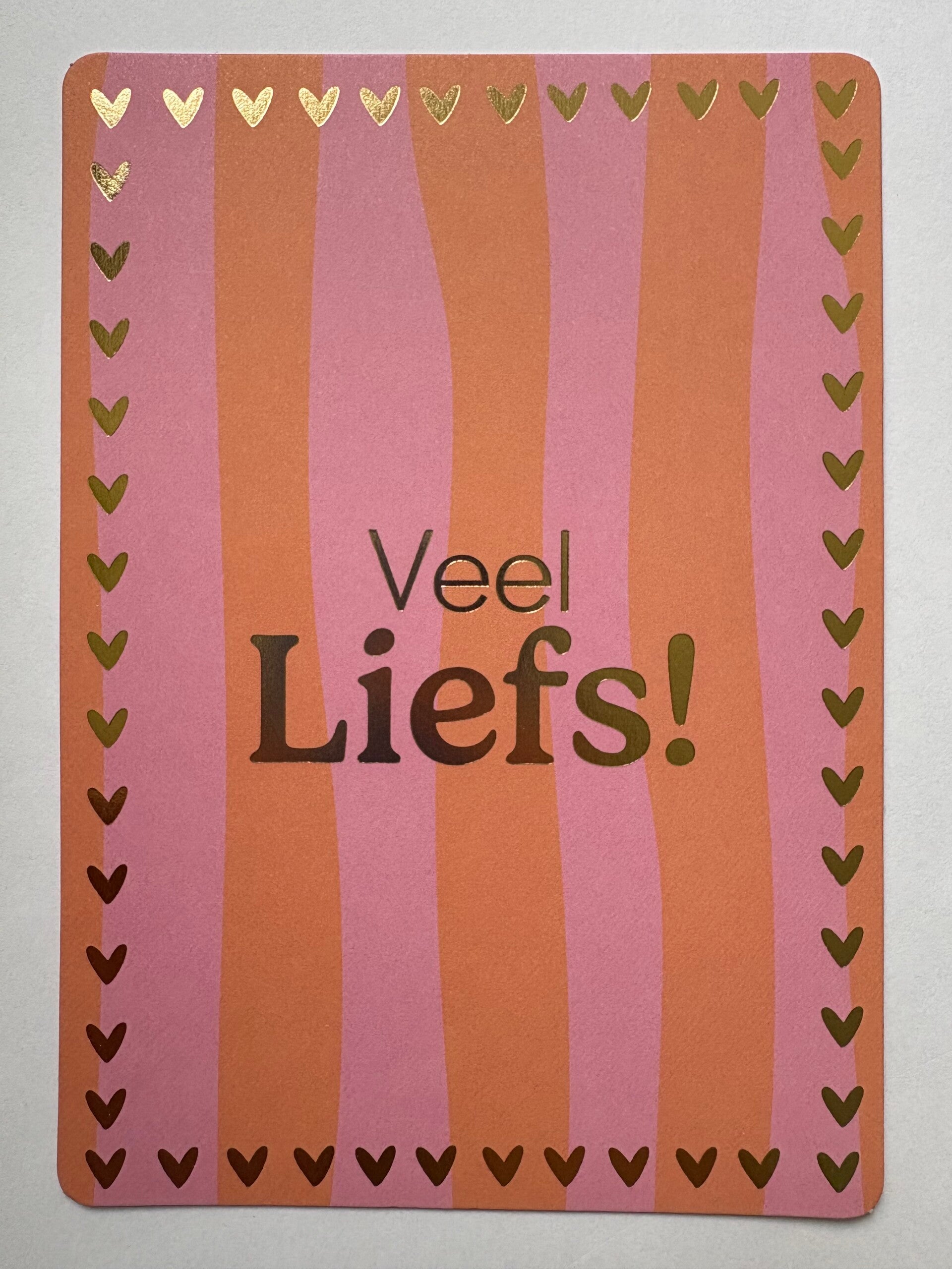 Veel liefs!