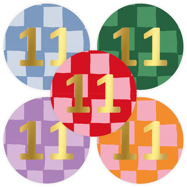 Cadeaustickers - Handdraw grid 11