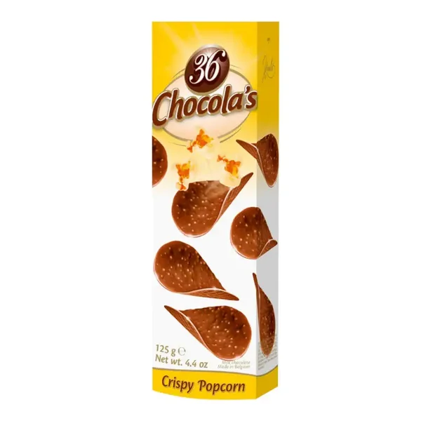36 Chocolas Crispy Assorted Chocolate Chips 125g