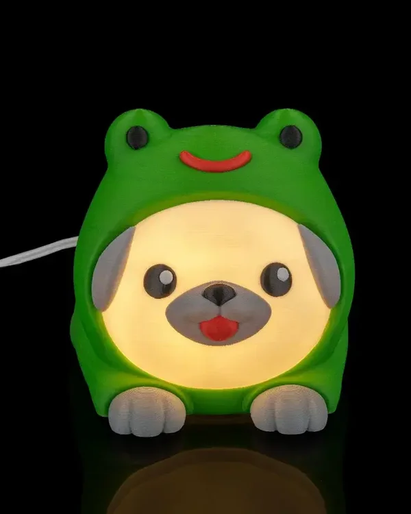 lampe chien grenouille