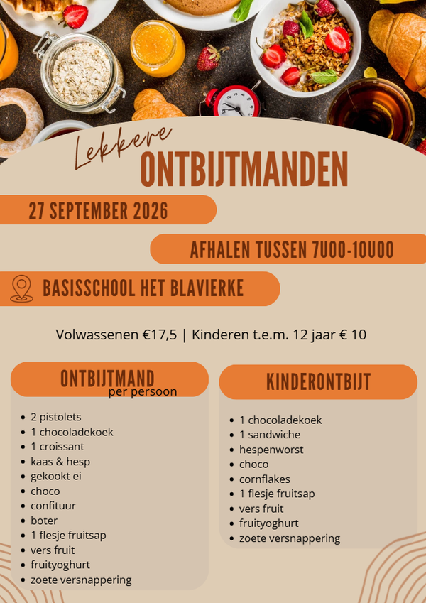 ontbijt VOLWASSENEN