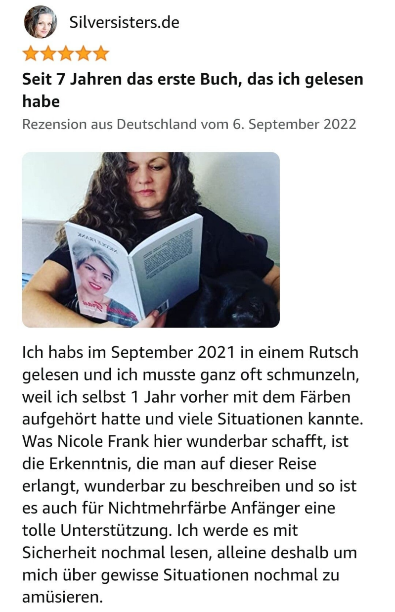 Amazon Rezension des Buchs "Endlich Grau"