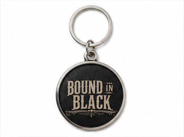 Bound In Black Key Chain