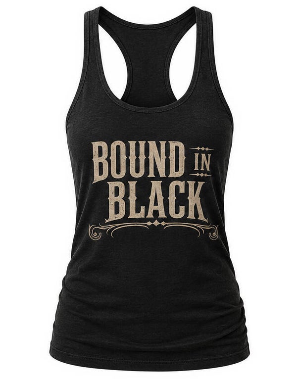 Bound In Black Ladies Tank Top