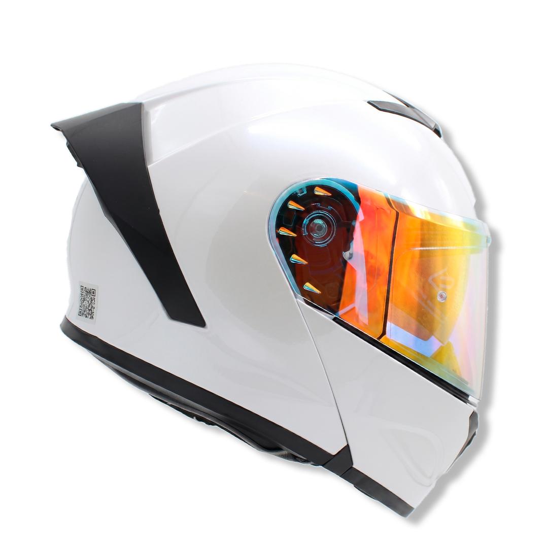 Casco Abatible Sport Certificado DOT | Acabado Brillante + Visor + Lente Humo