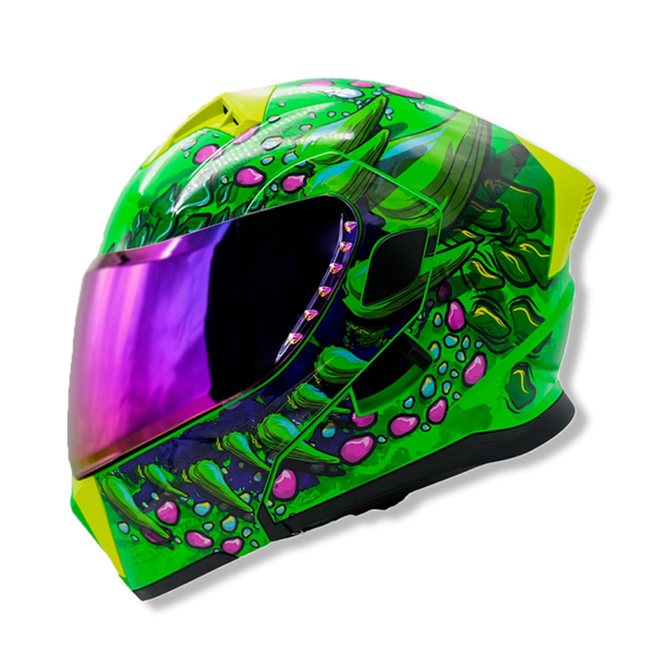 Casco Abatible NEON DRAGO Certificado DOT | Protección, Versatilidad y Estilo que Impone