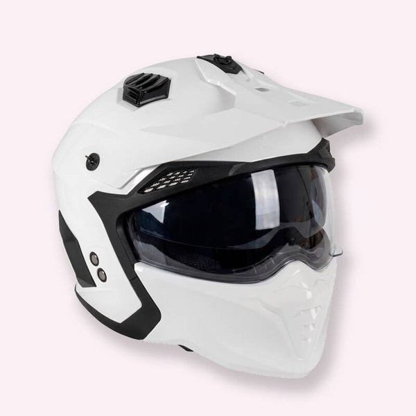 casco combat desmontable blanco