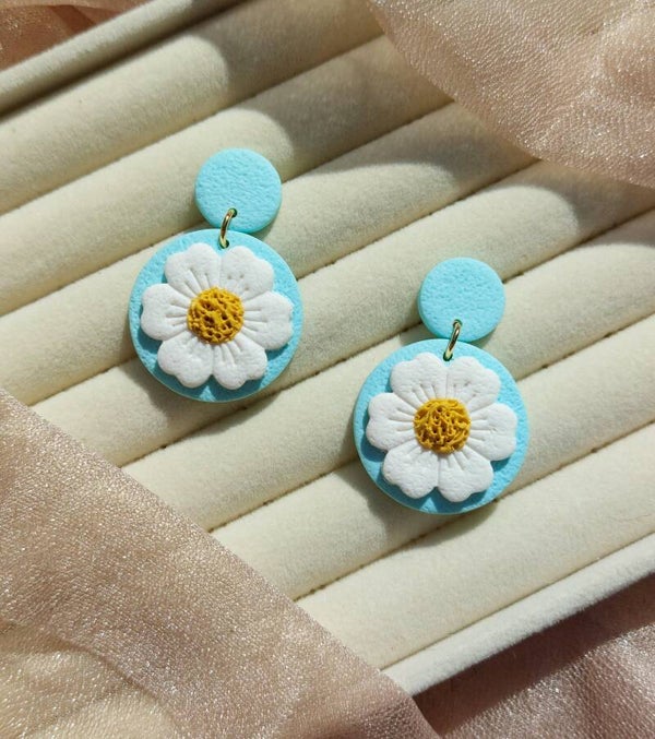 Lune Daisy oorbellen