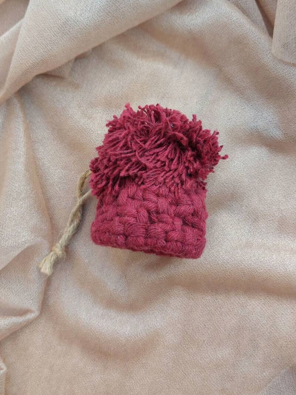 Kerstmuts ornament bordeaux