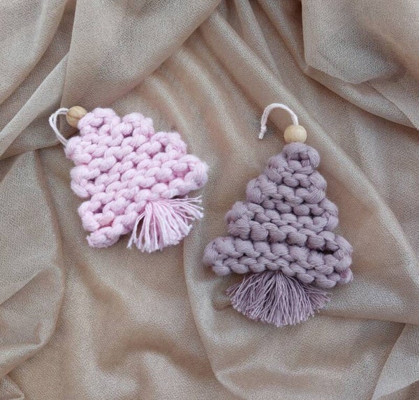 Kerstboom ornament licht roze of paars