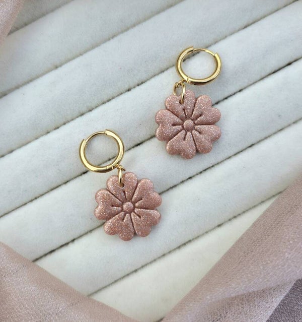Bloom hoop oorbellen