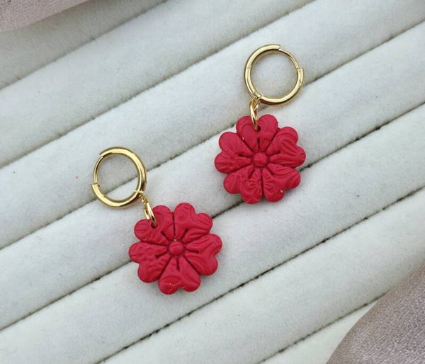 Bloom hoop oorbellen