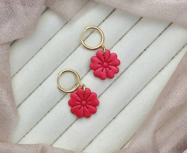 Bloom hoop oorbellen