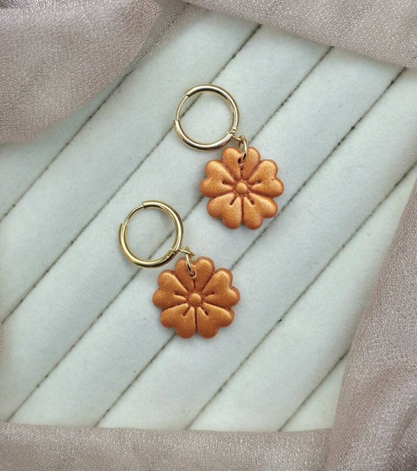 Bloom hoop oorbellen