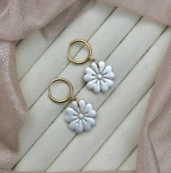 Bloom hoop oorbellen