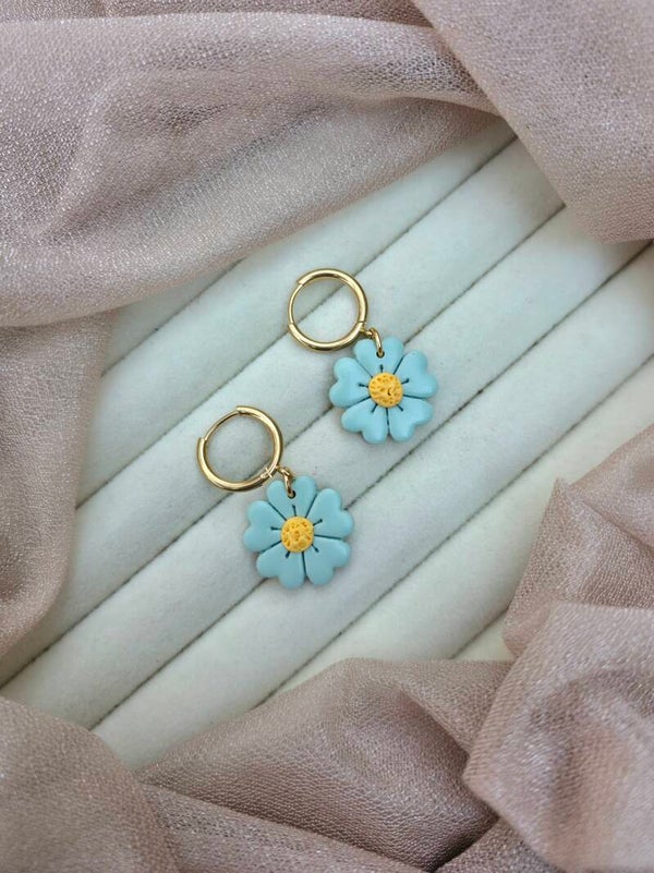 Bloom hoop oorbellen