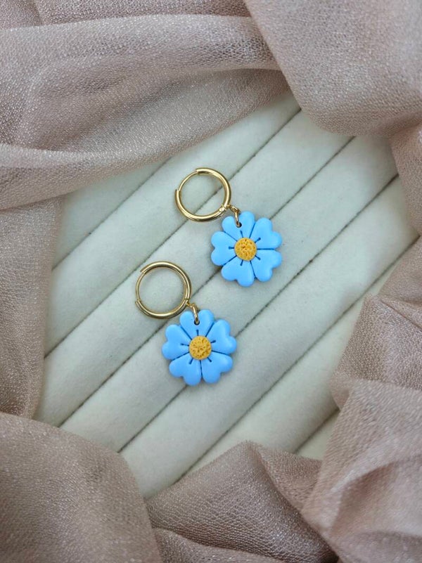 Bloom hoop oorbellen