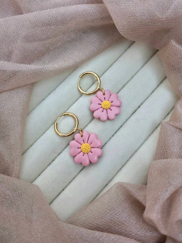 Bloom hoop oorbellen