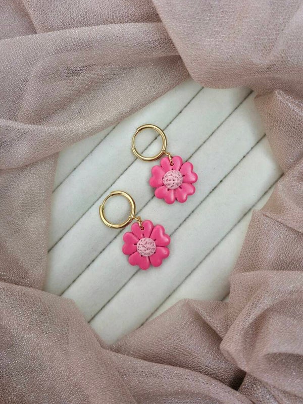 Bloom hoop oorbellen