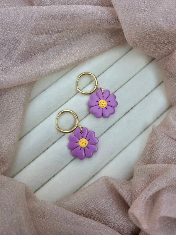 Bloom hoop oorbellen