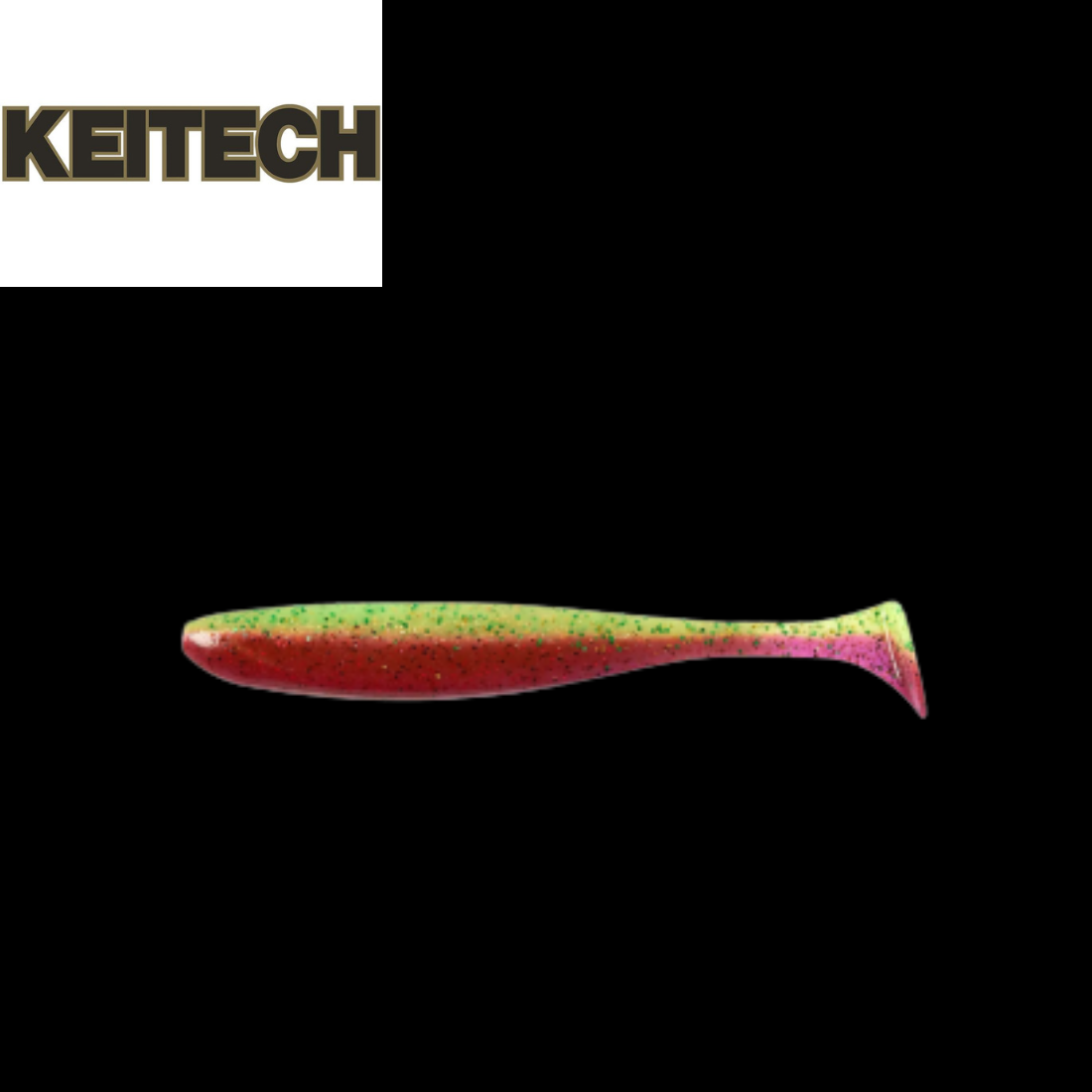 Keitech Easy Shiner Mystic Lime Chart EA18T